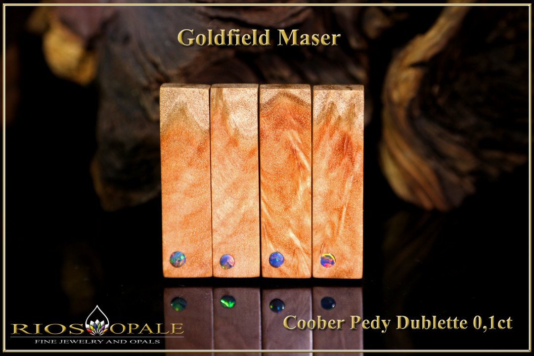 1 Stk. Goldfield Maser - Coober Pedy Opal Dublette Anhänger
